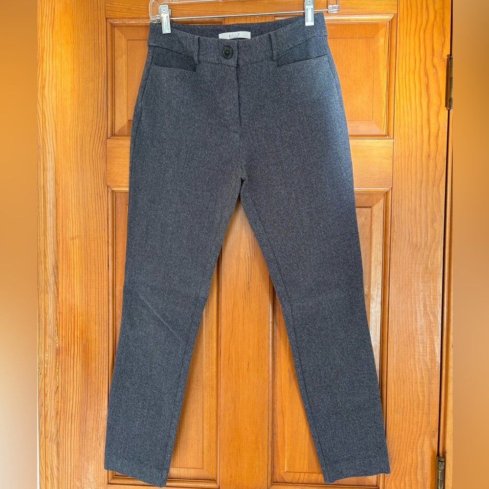 LOFT gray skinny ankle pants